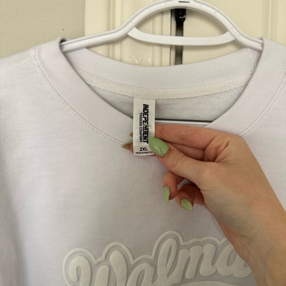 Walmart White Graphic Sweatshirt - Picture 6 of 6